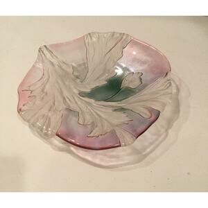 Vintage Mikasa crystal glass bowl- from 1970's to 1980’s.